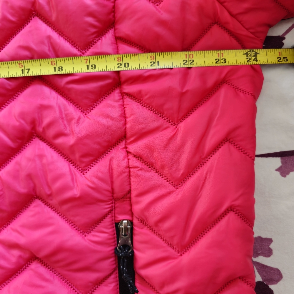 Free Country Women's Hot Pink Lightweight Chevron Puffer Jacket - Picture 7 of 9